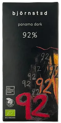 Produktbild von Björnsted Panama Dark 92% Bitterschokolade 80g -