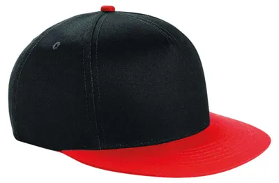 Immagine prodotto di Beechfield - Cappellino snapback per bambini FK1645 (taglia unica) (nero/rosso brillante)