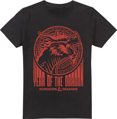Productafbeelding van Dungeons & Dragons - "Year Of The Dragon" T-shirt voor heren, model TV5013 (5XL), zwart
