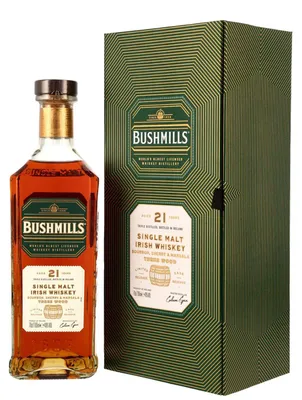 Produktbild von Bushmills 21 Jahre - Bourbon, Marsala & Oloroso Casks - Travel Retail - Rare Irish Single Malt Whiskey