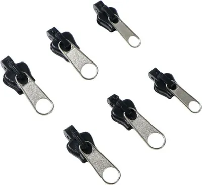 Productafbeelding van 6 stuks vervangende ritsen voor ritsreparatie, set. Uitvoering: Set 1