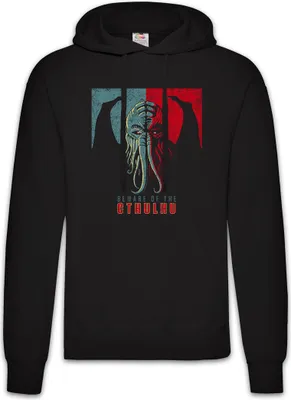 Produktbild von Urban Backwoods Of Cthulhu, Herren Hoodie, Farbe: Schwarz, Größe: 4XL