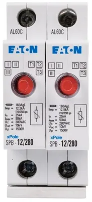 Produktbild von Überspannungsableiter Typ T1+T2 2P 12,5 kA SPBT12-280/2 158309