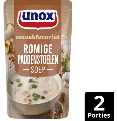 Produktbild von Unox Romige Paddenstoelensoep 570g – Cremige Pilzsuppe, schnell & lecker