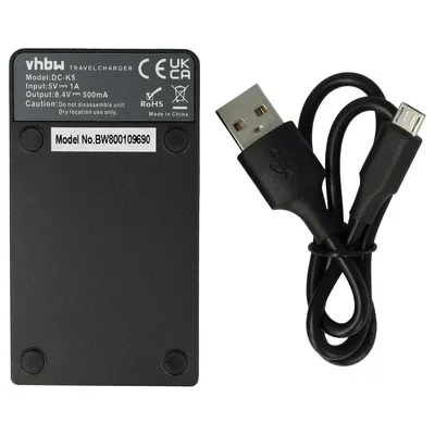 Produktbild von vhbw USB-C Ladegerät kompatibel mit Panasonic AG-DVC60, AG-DVC33, AG-DVC32, AG-DVC62, AG-DVC60E Kamera - Ladeschale + USB-C Kabel Ladeanzeige