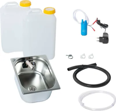 Immagine prodotto di 230V mini kit di vendita cucina lavello 325x265x150mm Barwig cromo 19 litri