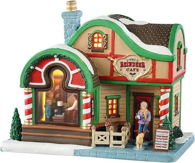 Productafbeelding van The Reindeer CafE 18x25x22 cm Kerstdorp LEMAX