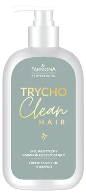 Zdjęcie produktu dla Farmona | Trycho Clean Szampon - 900 ml - Szampon oczyszczający - Cynk - Niacynamid