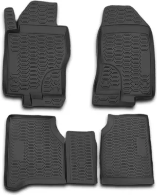 Zdjęcie produktu dla 2010-2015 Nissan Navara dywaniki podłogowe TPE czarne 4 szt