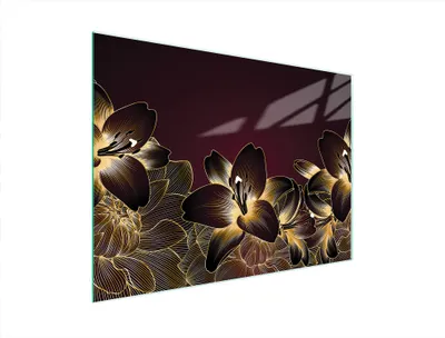Produktbild von Glasschneidebrett 40x30 Orchidee