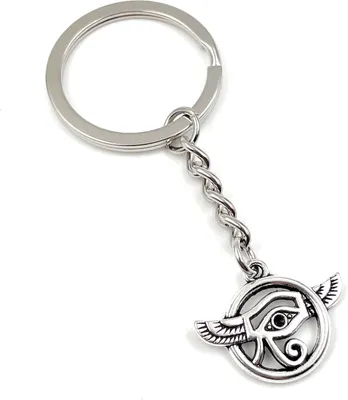 Zdjęcie produktu dla Breloczek Onwomania - "Oko Opatrzności" - metalowy amulet na szczęście idealny na prezent np. dla najlepszej przyjaciółki, mamy