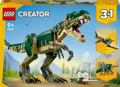 Image de Lego Creator 3 en 1 T. Rex 31151 - Dinosaure transformable en tricératops et ptérodactyle