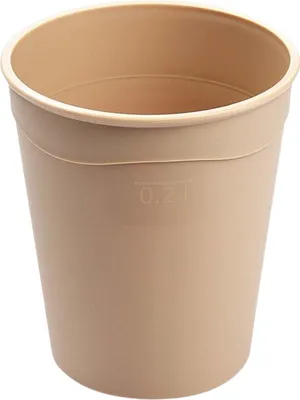 Produktbild von 10 Plastikbecher Mehrwegbecher Kaffeebecher PP creme Ø80x92mm 0,2l