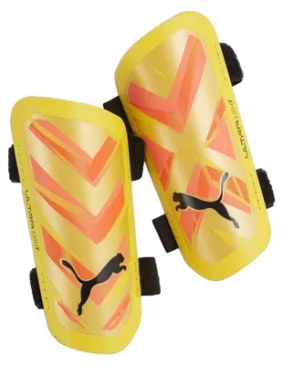 Produktbild von Puma - Herren/Damen Unisex Fußball-Schienbeinschutz, leicht, Doppelriemen PP5173 (XS) (Orange)