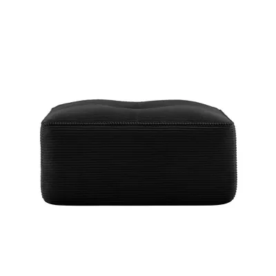 Produktbild von Cloud Modulsofa Boneless Ottoman, Modulares Cloud-Sofa, Corduroy-Cloud-Sofa für Wohnzimmer, Schwarz