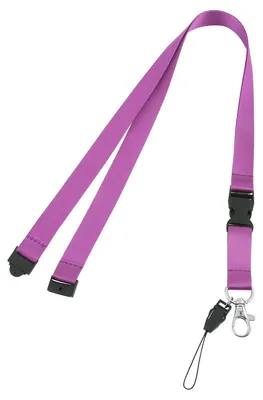 Image de Un cordon, un cordon de bureau permettant d'attacher un porte-badge, un passeport ou un badge nominatif.
