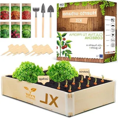 Immagine prodotto di Cassetta per piante da giardino - orto completo per patio e balcone (XL)