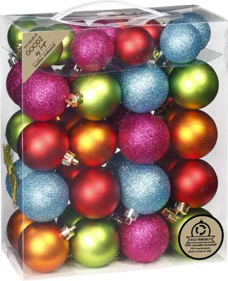Produktbild von Weihnachtskugeln Kunststoff 4-5cm 44er Set - Mille Fiori