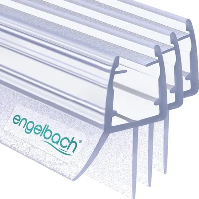 Obrázok produktu pre Tesnenie do sprchy Engelbach® pre sklenené dvere s hrúbkou 5–8 mm, 3 × 70 cm, tesnenie do sprchových dverí, vodoodpudivé náhradné tesnenie