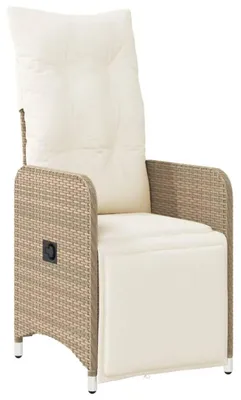 Productafbeelding van Verstelbare Tuinstoel met Kussen in Beige