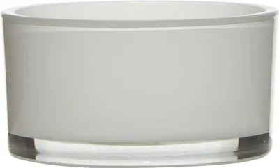 Produktbild von INNA-Glas Deko Schale Vera, Kreis - Rund, weiß, 8cm, Ø 15cm - Glasschale