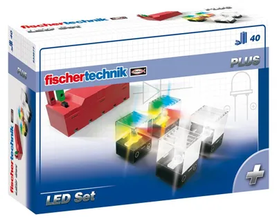 Produktbild von fischertechnik LED Set Ergänzungsset mit 2 Regenbogen-LEDs & 2 weißen LEDs