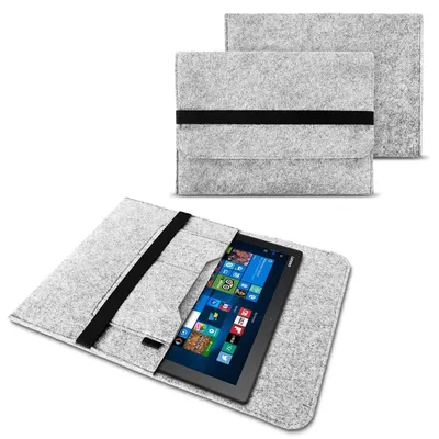 Produktbild von Lenovo Miix 510 / 700 / 720 Notebook Sleeve Hülle Case Schutz Cover Tasche FilzFarben:Hell Grau