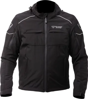 Produktbild von MUGENRACE Srippy wasserdichte Softshell Jacke, schwarz/grau, S