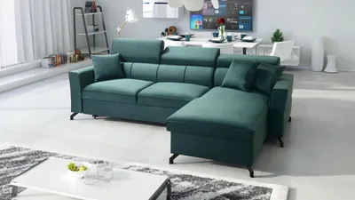 Produktbild von Ecksofa mit Schlaffunktion VENICE Bettkasten Ottomane Rechts