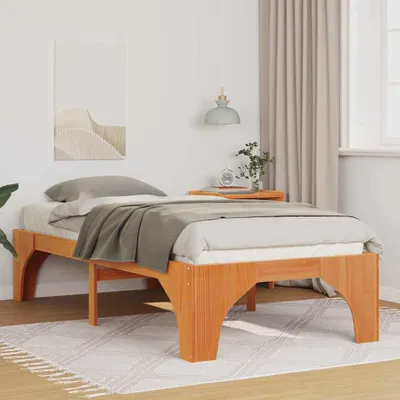 Obrázok produktu pre Maison Exclusive - Rám postele hnedý 80 x 200 cm Masívne borovicové drevo
