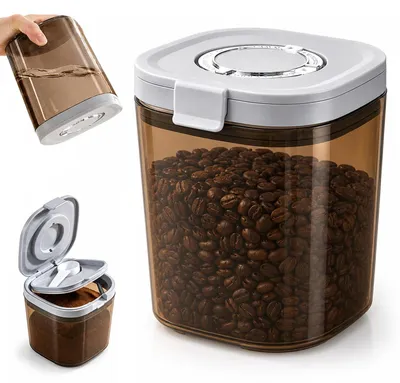 Kaffeebohnenbehälter 1,3 l, luftdicht, braun
