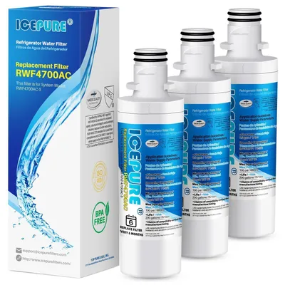Obrázok produktu pre Náhradné filtre na vodu do chladničky, kompatibilné s modelmi LG LT1000P a MDJ64844601, balenie obsahuje 3 kusy