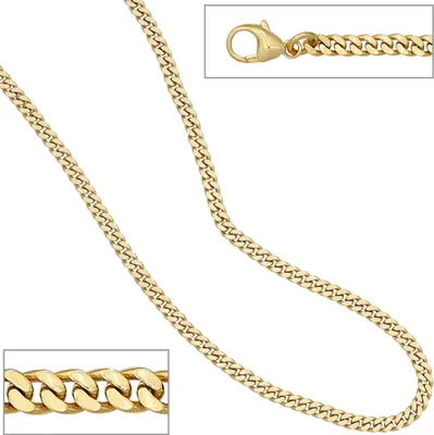 Produktbild von JOBO Panzerarmband 333 Gold Gelbgold massiv 21 cm Armband Karabiner