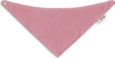 Produktbild von Musselin Baby und Kleinkind Halstuch  1 Stück Dreieckstuch Spucktuch Baumwolle Lätzchen FarbePink