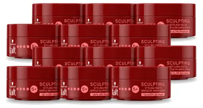 Imagen del producto de 12 unidades de pasta moldeadora Taft – Fijación flexible – 75 ml – Paquete económico