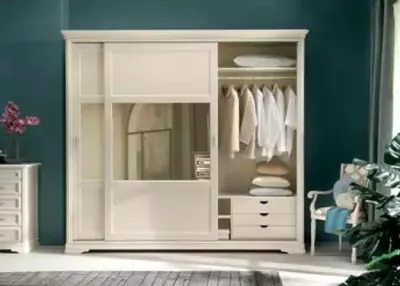 Produktbild von Kleiderschrank Schwebetüren Schrank Möbel Schränke Schlafzimmer Holz