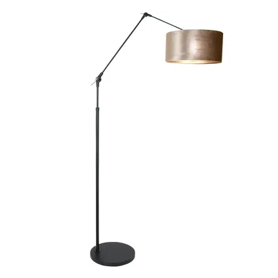 Produktbild von Steinhauer - stehlampe - Prestige Chic - schwarz - metall veloursstoff - stehlampe - E27 - 8116ZW