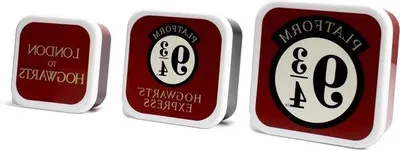 Produktbild von Famanu Snackbox Set - 3 bunte Lebensmittelbehälter mit Deckel