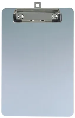 Productafbeelding van Schrijfplank A5, aluminium, met klem, verpakking van 12 stuks