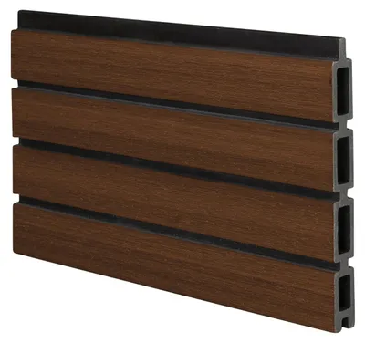 Produktbild von Ligna Gard Musterstück WPC Zaun Set Borkum Akustikzaun Schokobraun 20 cm
