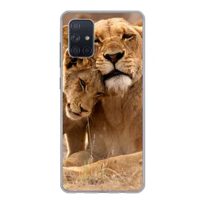 Produktbild von MuchoWow® Handyhülle Schutzhülle Hülle für Samsung Galaxy A51 Löwe - Wilde Tiere - Jungtier Silikon Softcase Handy Hülle - Schutzabdeckung