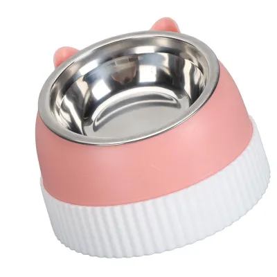 Zdjęcie produktu dla Podniesiona miska dla kota, podniesione miski dla kota, podniesiona miska dla zwierząt domowych, podniesiona miska na karmę dla kota, miska do powolnego karmienia psa, podniesiona miska dla psa