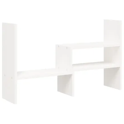 Produktbild von vidaXL Monitorständer Weiß (39-72)x17x43 cm Massivholz Kiefer