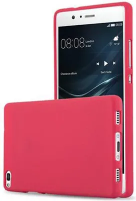 Produktbild von Cadorabo Schutzhülle für Huawei P8 Hülle in Rot Handyhülle TPU Etui Cover Case