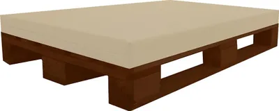Produktbild von PALETTENKISSEN (120x80x8 cm (Perle) MATRATZENKISSEN Mit Kunstleder flammhemmend MVSS 302 - UV stabilisiert SCHAUMSTOFF FÜR EUROPALETTE - RG40/60 FEST-