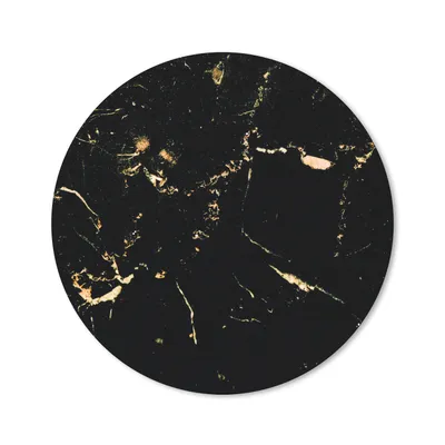 Produktbild von MuchoWow® Mauspad Mousepad Marmor - Limette - Schwarz - Gold 20x20 cm - Mousepads - Maus Mat - Pad - Mausunterlage - Schreibtischmatte - Gadgets und Trends