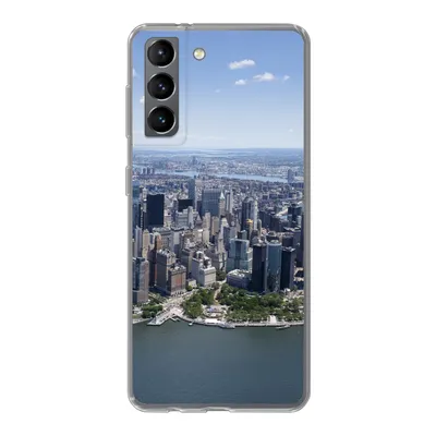 Produktbild von MuchoWow® Handyhülle Schutzhülle Hülle für Samsung Galaxy S21 New York - USA - Skyline Silikon Softcase Handy Hülle - Softcase