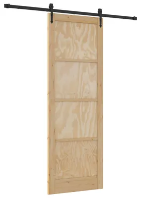 Obrázek produktu pro vidaXL Posuvné dveře ORKDAL Přírodní a černé 83 x 232 cm