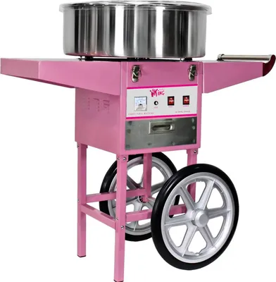 Immagine prodotto di Expondo Royal Catering Macchina per zucchero filato con carrello - 52 cm - 1200 W - rosa -