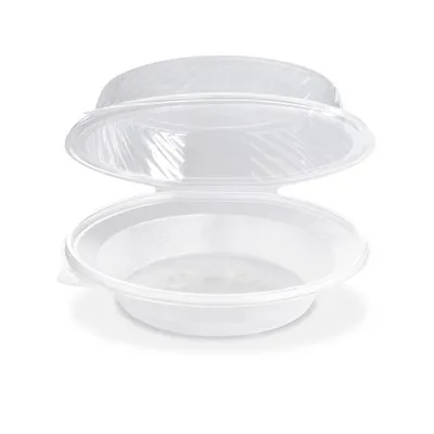 Produktbild von 25x Salatschalen klar mit angehängtem Domdeckel 1700ml PP